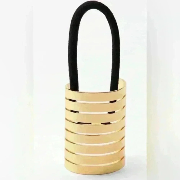 🔥🔥Zara hair tie metallic stripe - Picture 4 of 5